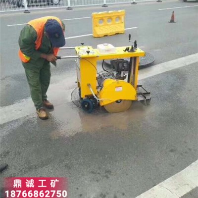 四川宜宾手推式本田汽油窨井盖切割机 1200混凝土井周切圆机