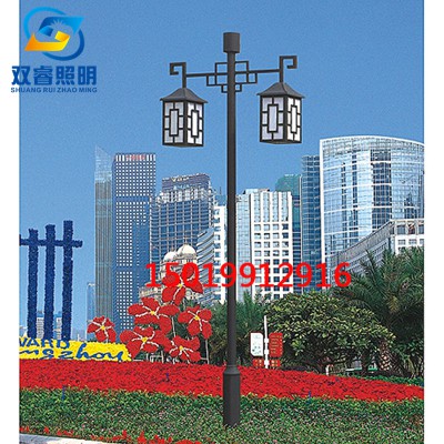 双头庭院灯户外3m3.5m路灯售楼处仿云石景观灯防水行道灯