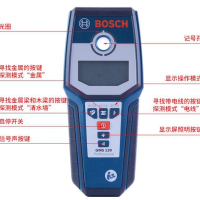 运城博世GMS120手持墙体探测仪使用说明书
