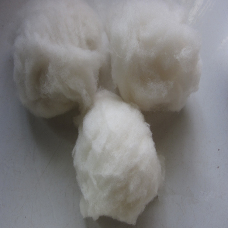 厂家供应绵羊绒原料白色绵羊绒原料填充物