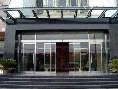 天津玻璃平移门制作，办公楼玻璃感应门自动门修理