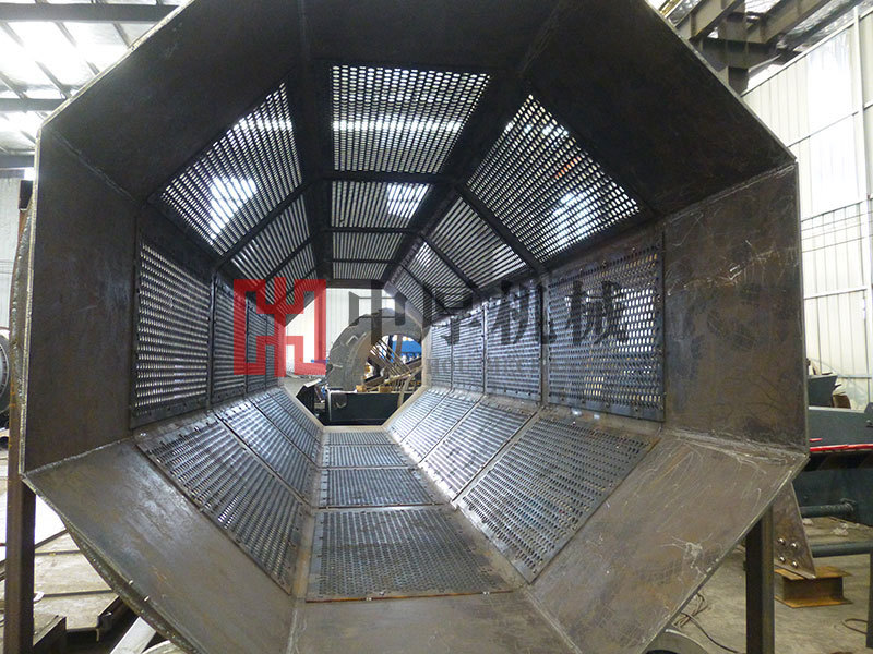 无轴八角圆筒筛