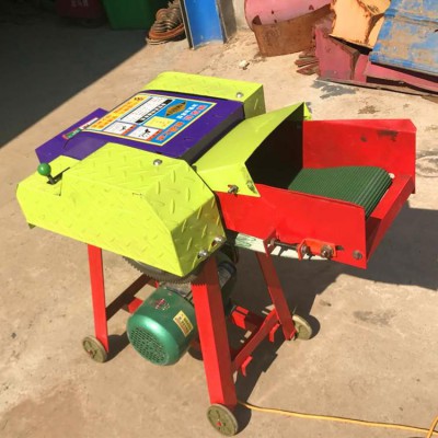 小型输送带铡草机 全自动多功能秸秆铡草机畜牧养殖干湿用打草机