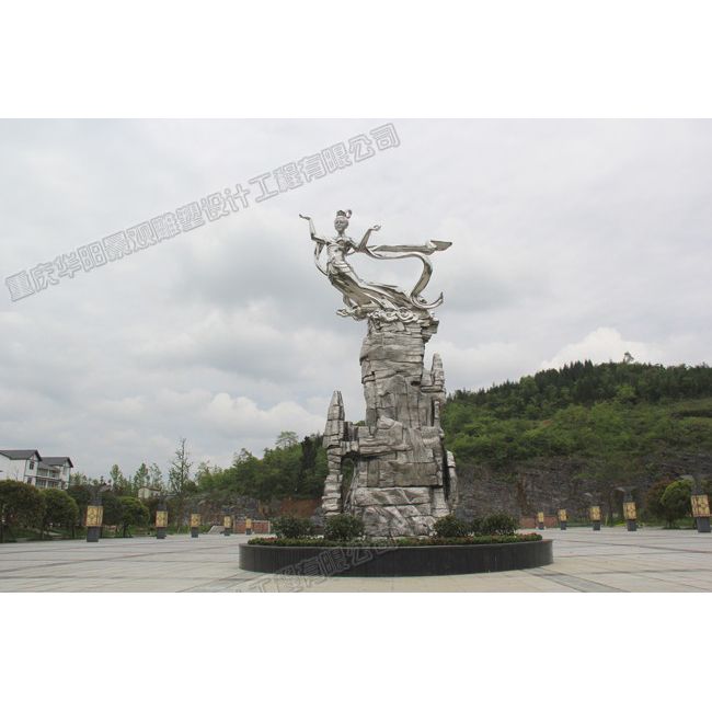 华阳雕塑 重庆景观雕塑公司 重庆不锈钢雕塑设计