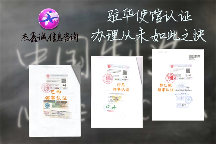 领事认证样本素材