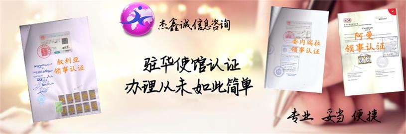 领事认证样本素材