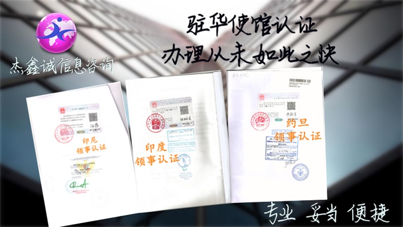 领事认证样本素材