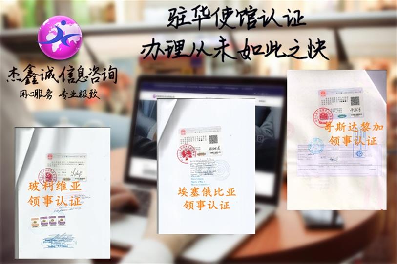 领事认证样本素材