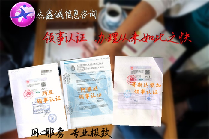 领事认证样本素材