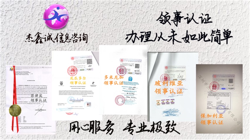 领事认证样本素材