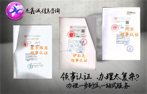 领事认证样本素材