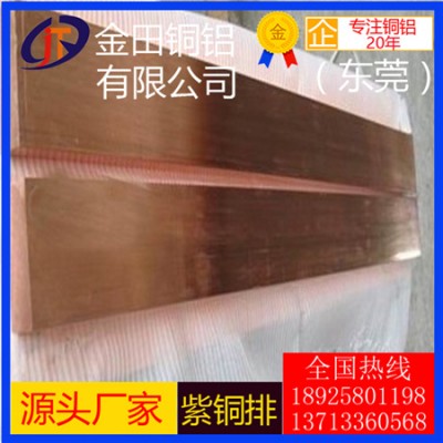 高品质t2紫铜排/t2耐酸碱紫铜排，t3大规格紫铜排