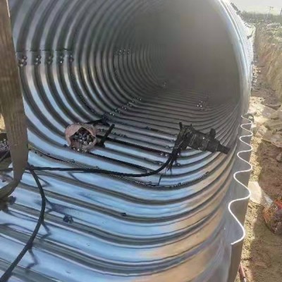邯郸钢制波纹管涵施工  大口径道路钢波纹涵管