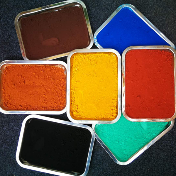 水泥制品彩砖颜料氧化铁颜料氧化铁红黑黄绿蓝棕的生产厂家