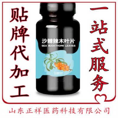 沙棘泡腾片加工 沙棘多种维生素泡腾片贴牌加工 山东源头工厂