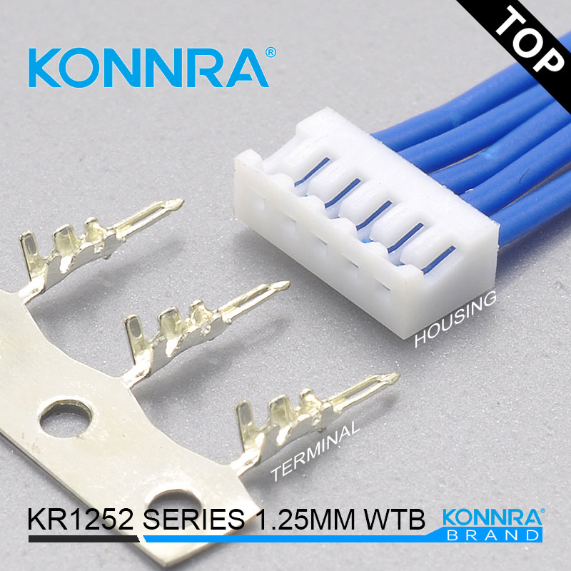 国产Molex 直插式胶壳无人机连接件KR1252单排连接器