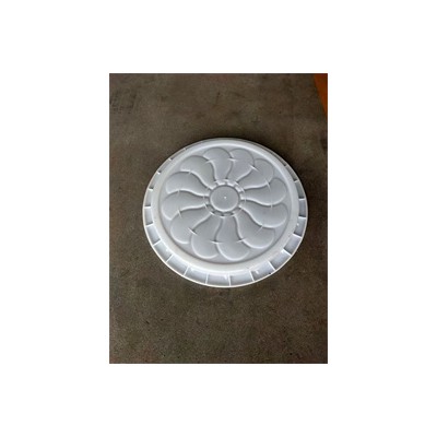 园林汀步石模具 塑料仿青砖模具 水泥仿石磨盘