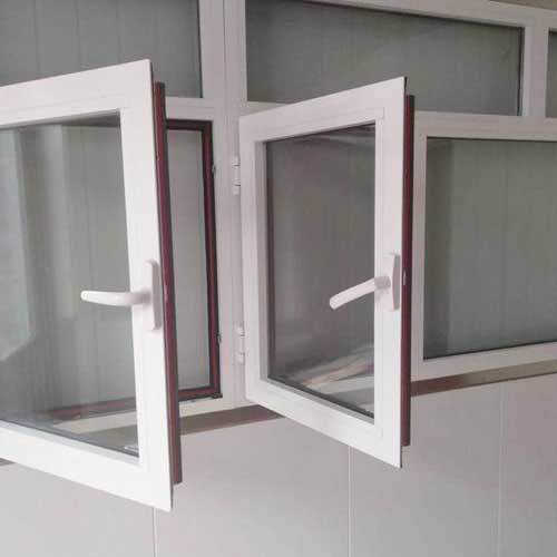 双层玻璃加厚隔音家用工程断桥铝合金耐火窗生产厂家