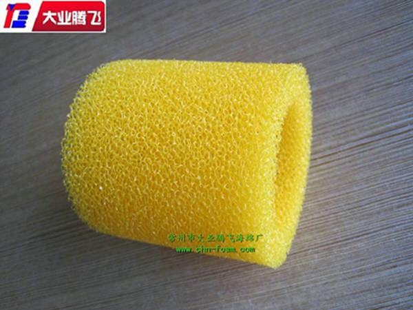 厂家生产大业腾飞黄色开孔海绵管