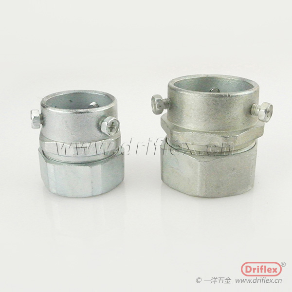 DRIFLEX锌合金卡套式接头镀锌钢管连接器DN10-100