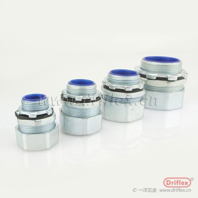 DPJ软管接头锌合金六角方帽外丝直接头NPT1/2-NPT4