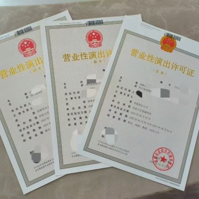 成都市武侯区可以申请文艺表演团体营业性演出许可证