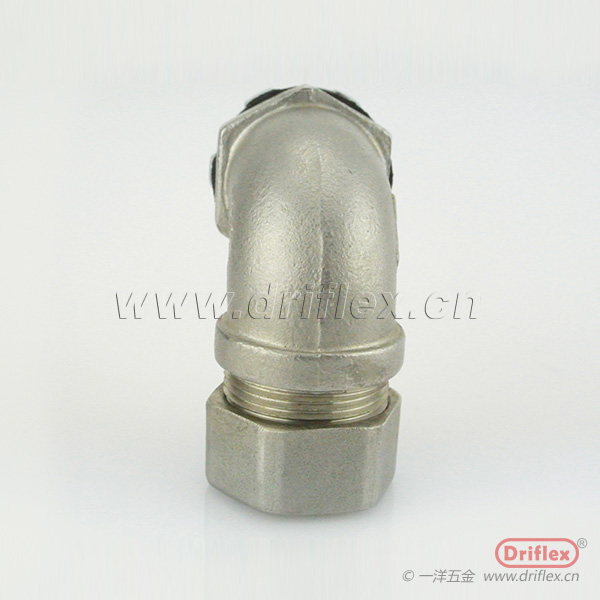 不锈钢90度弯头直角软管连接器机电设备穿线用内径12到51