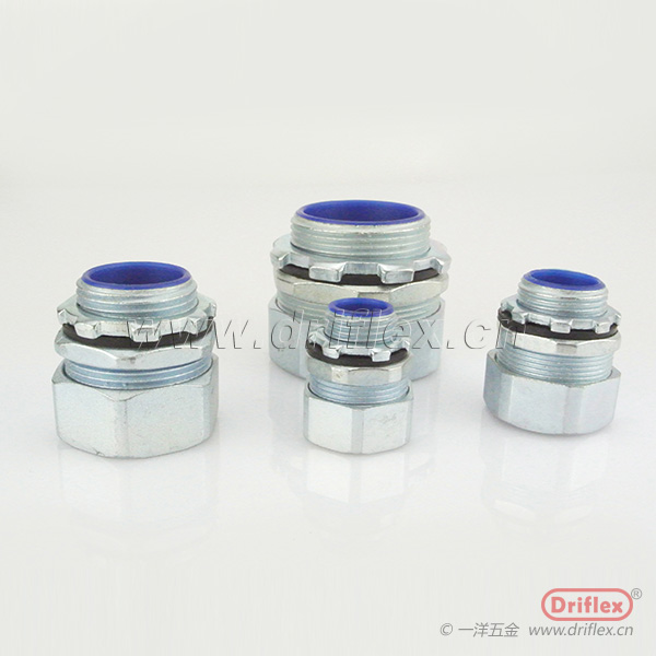 锌合金外丝直接头包塑金属软管锁母G3/8“-G4 ”