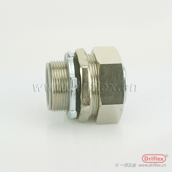 方帽铜镀镍直接头六角软管连接器M16*1.5-M63*1.5