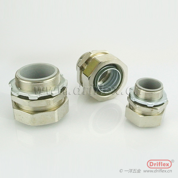 Driflex方帽铜镀镍直接头六角软管内径10到100mm