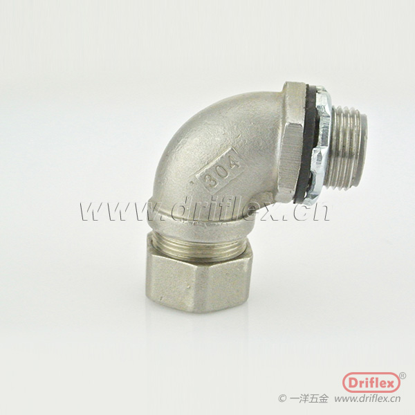 304不锈钢90度弯头机电设备穿线用内径12到51mm