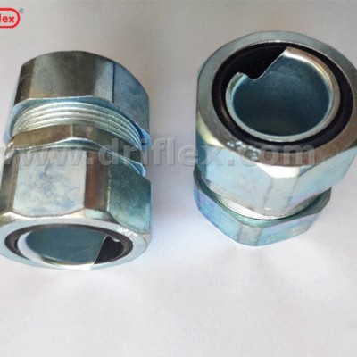 锌合金自固式接头 钢管软管连接器3/8”到4"工程项目穿线