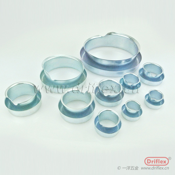 铁镀锌豁口金属环金属软管护口牙圈内径6-100mm