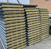 防潮岩棉夹心复合墙板多规格保温材料