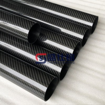 3K亮光啞光碳纖維管 攝影器材支架 碳纖維管材