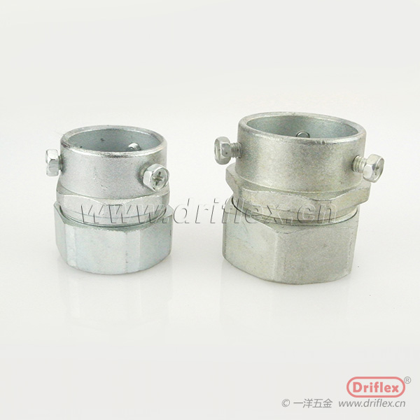 Driflex金属接头锌合金卡套式接头三柱接头软管与硬管连接