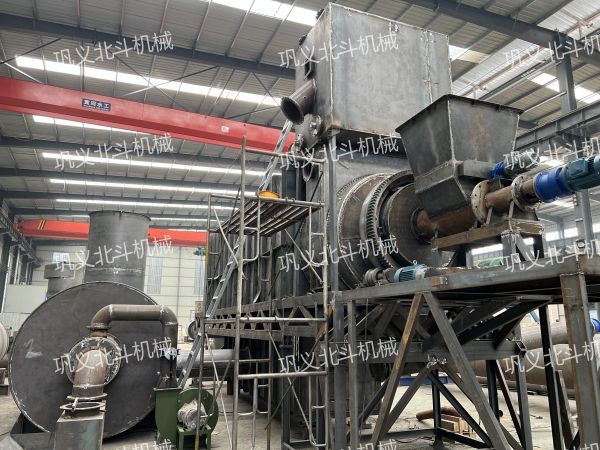 回转式河道污泥炭化机绿色节能生物质炭化炉