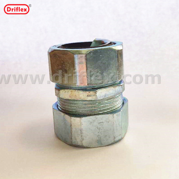 一洋五金锌合金自固金属软管接头连接钢管和软管3/8“到4”