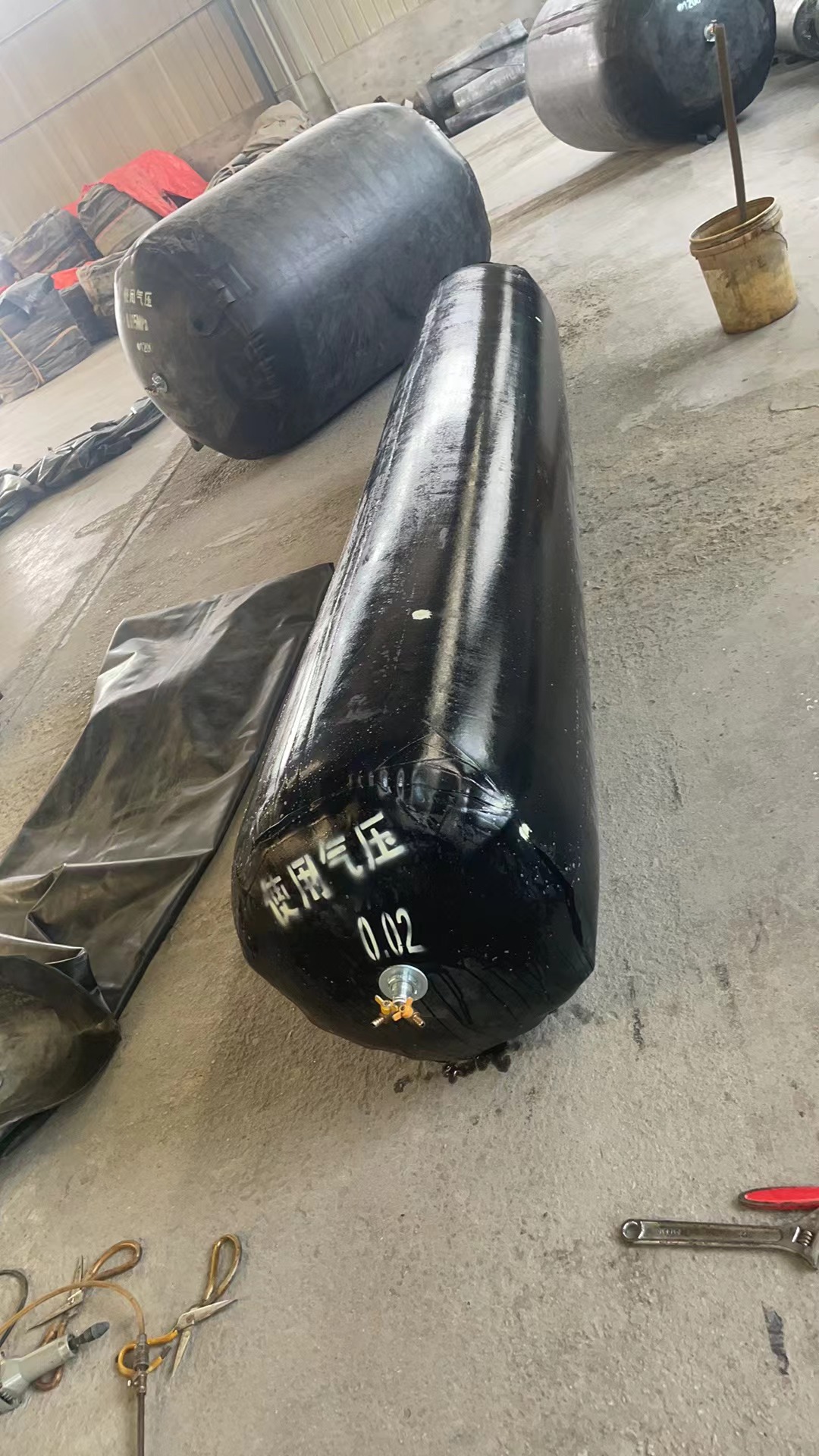 圆形边沟气囊加工八角双层变径浇筑充气内模梯形气囊