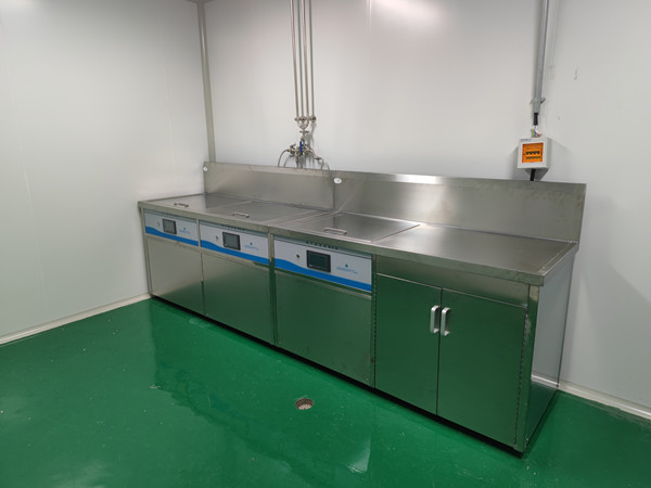 双槽加干燥台带小背板超声波清洗机