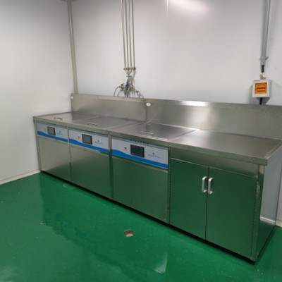 双槽加干燥台带小背板超声波清洗机