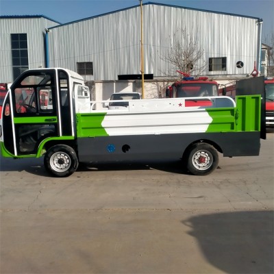 山东尾板桶装垃圾清运车厂家销售尾板电动四轮桶装垃圾清运车