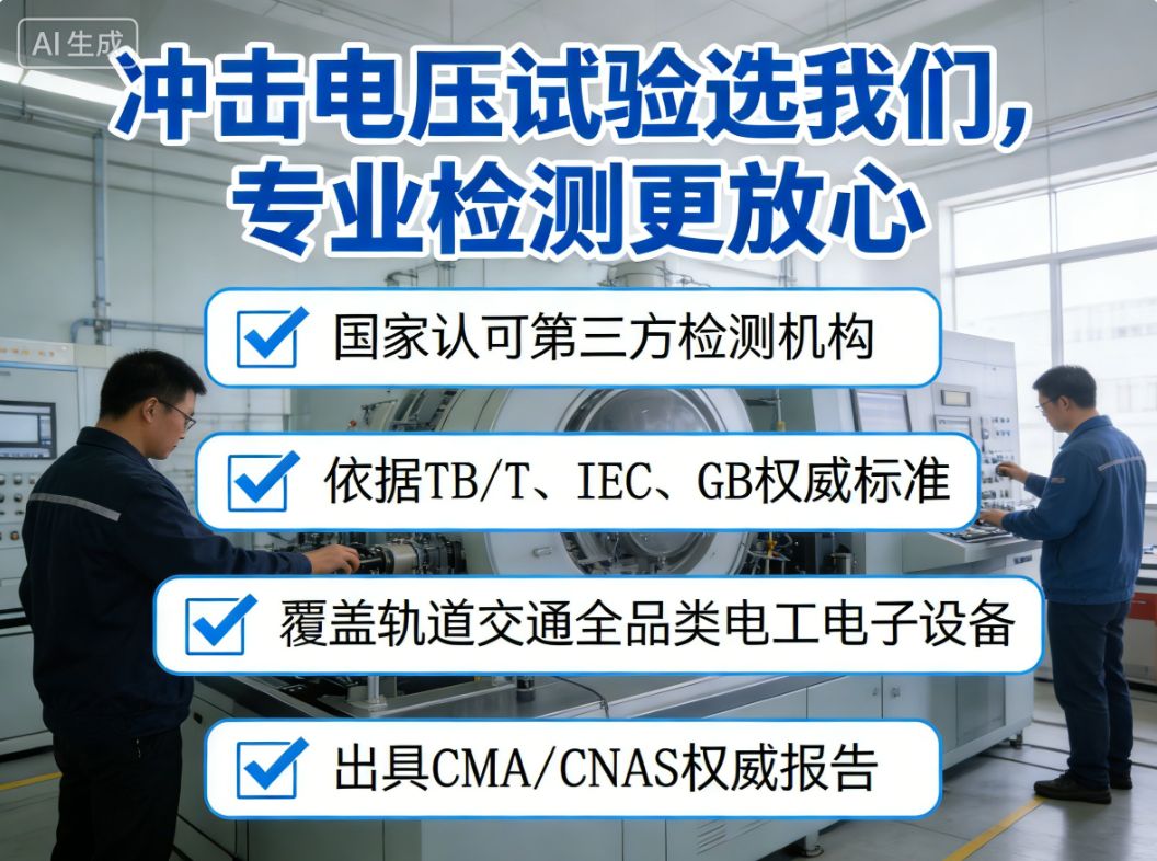 冲击电压试验检测服务赋能轨道交通设备安全
