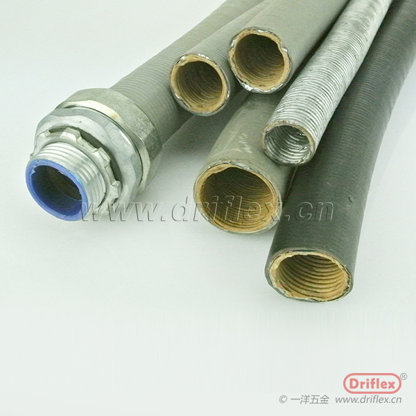 LV-5黑色包塑普利卡金属软管可挠电线电缆保护套管