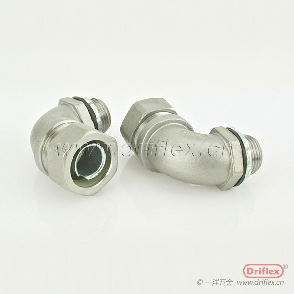 304不锈钢90度弯头M,G,NPT螺纹机电设备穿线用