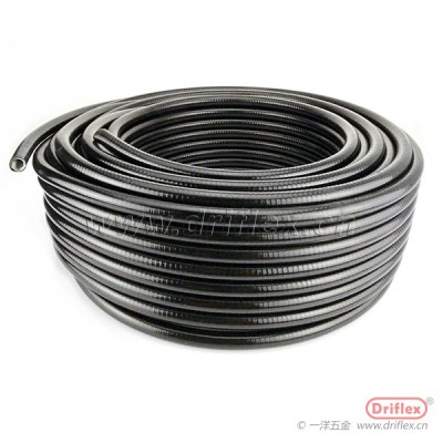 黑色平包塑金属软管加棉线3/8“到4”风力电力设备穿线用