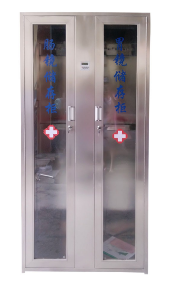 304不锈钢紫外线灭菌挂镜柜胃肠镜纤支镜存储柜单双门