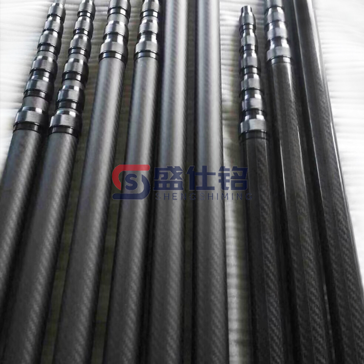 碳纤维圆管机械设备配料 碳纤维伸缩杆救援杆生产