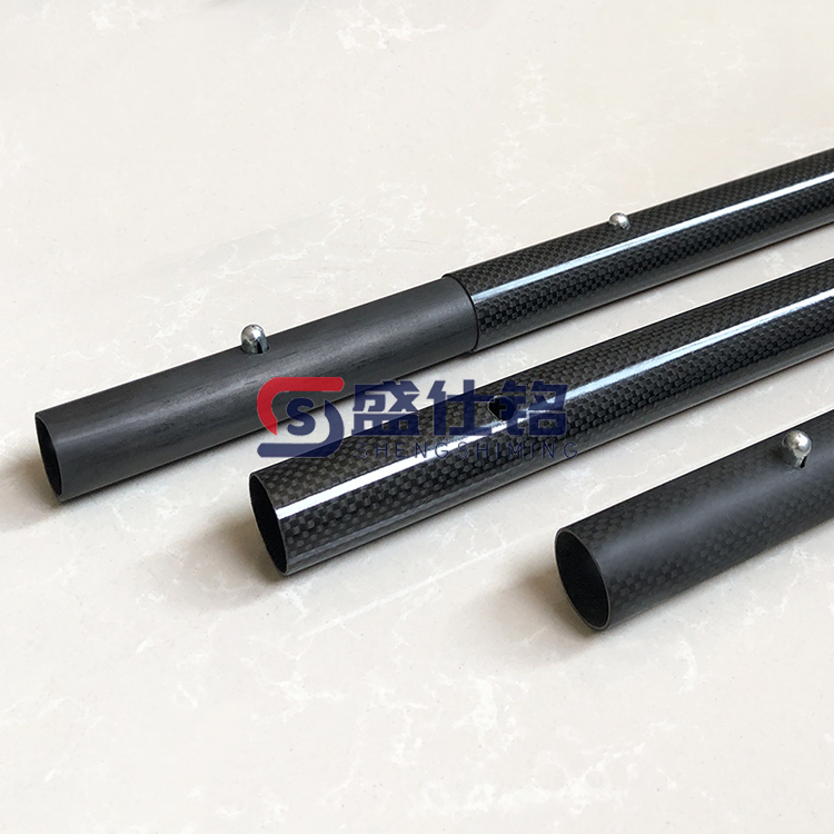 伸缩碳纤维杆 盛仕铭碳纤维厂家加工生产延长器天幕杆