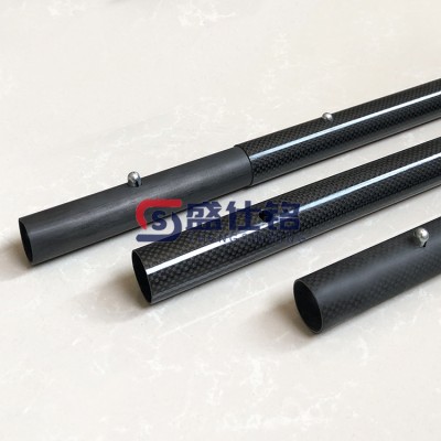 轻量碳纤维测量杆登山杖 定制生产多功能伸缩杆